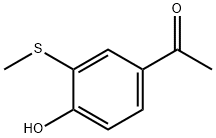 1-[4-hydroxy-3-(methylthio)phenyl]ethan-1-one Struktur
