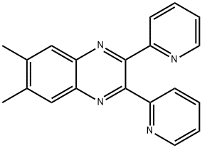 6,7-二甲基-2,3-二(2-吡啶基)喹喔啉,6627-38-9,结构式