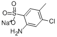4-アミノ-2-クロロトルエン-5-スルホン酸ナトリウム 化学構造式