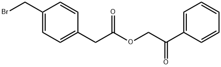 PHENACYL 4-(BROMOMETHYL)PHENYLACETATE Structure