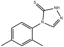 4-(2,4-二甲基苯基)-4H-1,2,4-三唑-3-硫醇, 66297-59-4, 结构式