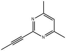 Pyrimidine, 4,6-dimethyl-2-(1-propynyl)- (9CI) Structure