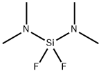 N,N,N',N'-Tetramethyl-α,α-difluorosilanediamine Structure