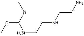 N-[2-[ジメトキシ(メチル)シリル]エチル]-1,2-エタンジアミン 化学構造式
