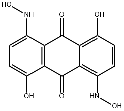 1,5-dihydroxy-4,8-bis(hydroxyamino)anthraquinone Struktur