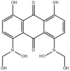 1,8-dihydroxy-4,5-bis[hydroxy(hydroxymethyl)amino]anthraquinone Structure