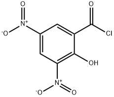 Benzoyl chloride, 2-hydroxy-3,5-dinitro- Structure