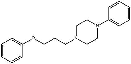 1-(3-フェノキシプロピル)-4-フェニルピペラジン 化学構造式