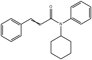 N-cyclohexyl-N,3-diphenyl-prop-2-enamide Struktur