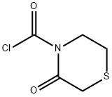 4-Thiomorpholinecarbonyl chloride, 3-oxo- (9CI) Structure