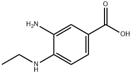 3-氨基-4-(乙基氨基)苯甲酸,66315-20-6,结构式