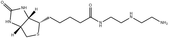 1H-Thieno[3,4-d]iMidazole-4-pentanaMide, N-[2-[(2-aMinoethyl)aMino]ethyl]hexahydro-2-oxo-, (3aS,4S,6aR)-,663176-53-2,结构式