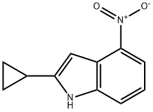 2-Cyclopropyl-4-nitro-1H-indole 化学構造式