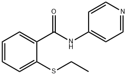 Benzamide, 2-(ethylthio)-N-4-pyridinyl- (9CI),663186-88-7,结构式