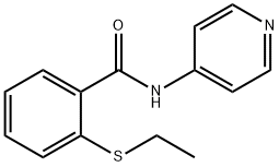 Benzamide, 2-(ethylthio)-N-4-pyridinyl- (9CI) Structure