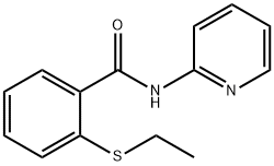 Benzamide, 2-(ethylthio)-N-2-pyridinyl- (9CI) Structure