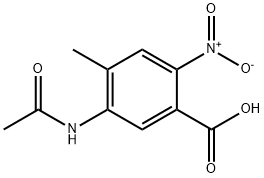2-NITRO-5-ACETYLAMINO-4-METHYLBENZOIC ACID 结构式