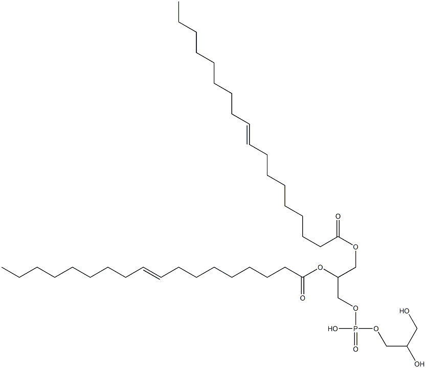 1,2-dioleoyl-sn-glycero-3-phosphoglycerol 结构式