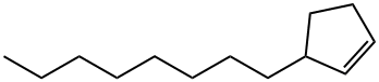 Cyclopentane, 2-n-octyl- Structure