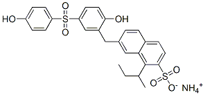 ammonium 7-[[2-hydroxy-5-[(4-hydroxyphenyl)sulphonyl]phenyl]methyl](1-methylpropyl)naphthalene-2-sulphonate|