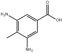 3,5-ジアミノ-4-メチル安息香酸 化学構造式