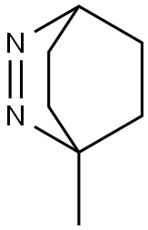 2,3-Diazabicyclo[2.2.2]oct-2-ene, 1-methyl- 化学構造式