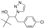 1-(4-クロロフェニル)-4,4-ジメチル-2-(1H-1,2,4-トリアゾール-1-イル)ペンタン-3-オール 化学構造式