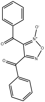 3,4-ジベンゾイル-1,2,5-オキサジアゾール2-オキシド 化学構造式
