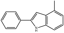1H-INDOLE, 4-METHYL-2-PHENYL- Struktur