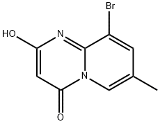 4H-Pyrido[1,2-a]pyrimidin-4-one, 9-bromo-2-hydroxy-7-methyl- Struktur