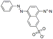 4-(phenylazo)-7-sulphonatonaphthalene-1-diazonium Structure