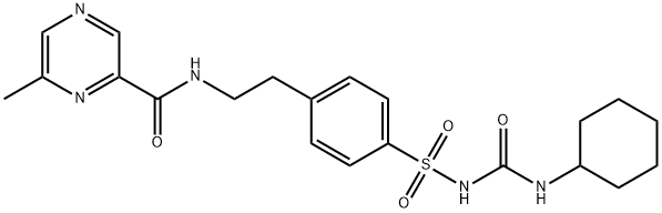 66375-96-0 GLIPIZIDE RELATED COMPOUND C (1-シクロヘキシル-3-[[4-[2-[[(6-メチルピラジン-2-イル)カルボニル]アミノ]エチル]フェニル]スルホニル]尿素)