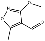 3-甲氧基-5-甲基异噁唑-4-甲醛, 66379-44-0, 结构式