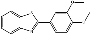 2-(3,4-Dimethoxy-phenyl)-benzothiazole 化学構造式