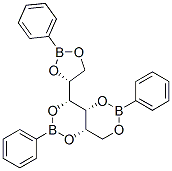 1-O,3-O:2-O,4-O:5-O,6-O-Tris(phenylboranediyl)-D-glucitol Struktur
