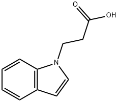 1-吲哚丙酸,6639-06-1,结构式
