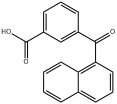 3-(naphthalene-1-carbonyl)benzoic acid,6639-25-4,结构式