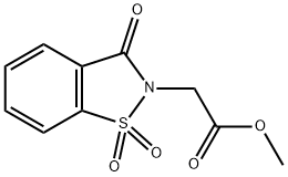 methyl 3-oxo1,2-benzisothiazole-2(3H)-acetate 1,1-dioxide|methyl 3-oxo1,2-benzisothiazole-2(3H)-acetate 1,1-dioxide