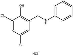 Phenol, 2,4-dichloro-6-(phenylamino)methyl-, hydrochloride|