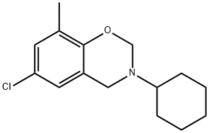 6-Chloro-3-cyclohexyl-3,4-dihydro-8-methyl-2H-1,3-benzoxazine|