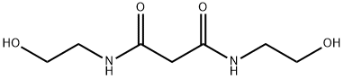Propanediamide, N,N'-bis(2-hydroxyethyl)- Structure