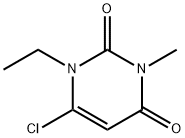 6-CHLORO-1-ETHYL-3-METHYLPYRIMIDINE-2,4(1H,3H)-DIONE,66400-13-3,结构式