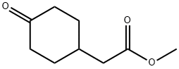 (4-オキソシクロヘキシル)酢酸メチル 化学構造式