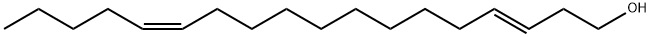 (E,Z) 3,13-Octadecadiene-1-ol Structure