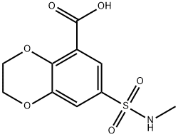 66410-37-5 2,3-dihydro-7-(N-methylsulphamoyl)-1,4-benzodioxin-5-carboxylic acid