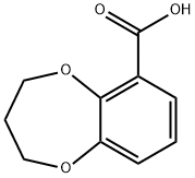 3,4-DIHYDRO-2H-1,5-BENZODIOXEPINE-6-CARBOXYLIC ACID Struktur