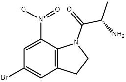 1-[(S)-2-Amino-1-oxopropyl]-5-bromo-2,3-dihydro-7-nitro-1H-indole|