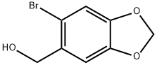 (6-BROMO-1,3-BENZODIOXOL-5-YL)METHANOL Struktur