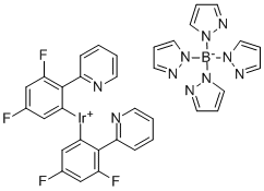 (OC-6-33)-Bis[3,5-difluoro-2-(2-pyridinyl-kN)phenyl-kC][tetrakis(1H-pyrazolato-kN1)borato(1-)-kN2,kN2']-iridium|(OC-6-33)-双[3,5-二氟-2-(2-吡啶基-KN)苯基-KC][四(1H-吡唑基-KN1)硼酸(1-)-KN2,KN2']-铱