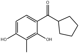 Methanone, cyclopentyl(2,4-dihydroxy-3-methylphenyl)- (9CI) 结构式